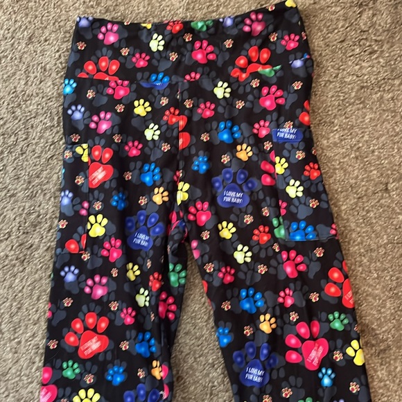 Mode Motif Fur Baby Leggings Size Medium - Picture 7 of 10